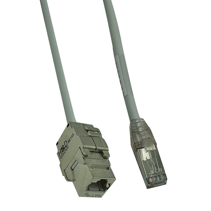 HSD - PDC RJ45 FTP Cat.6A F/M câble C.7 1x4p Gris 25m