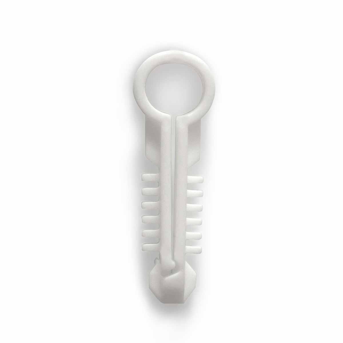 Pontet cheville rond blanc TED - Ø6-7mm /Qté 200