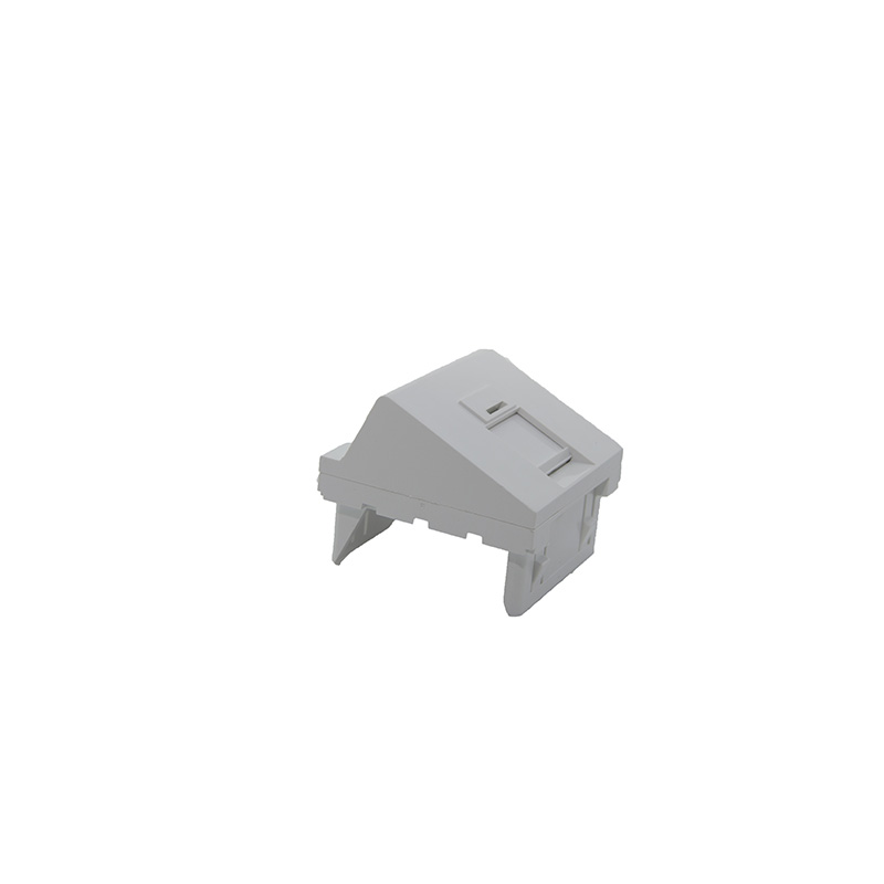 HSD - Plastron incliné  45x45 - 1 port RJ45 (monoblock)