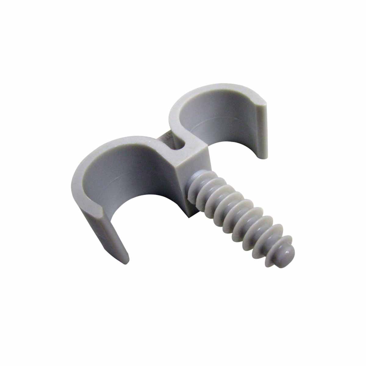 Double clip de fixation pour double tubes IRO Ø16mm /50pcs