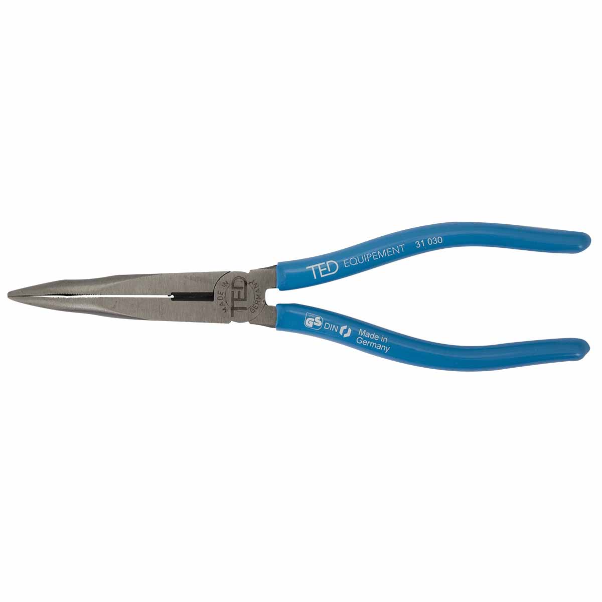 Pince demi ronde coudée TED - lg 200mm