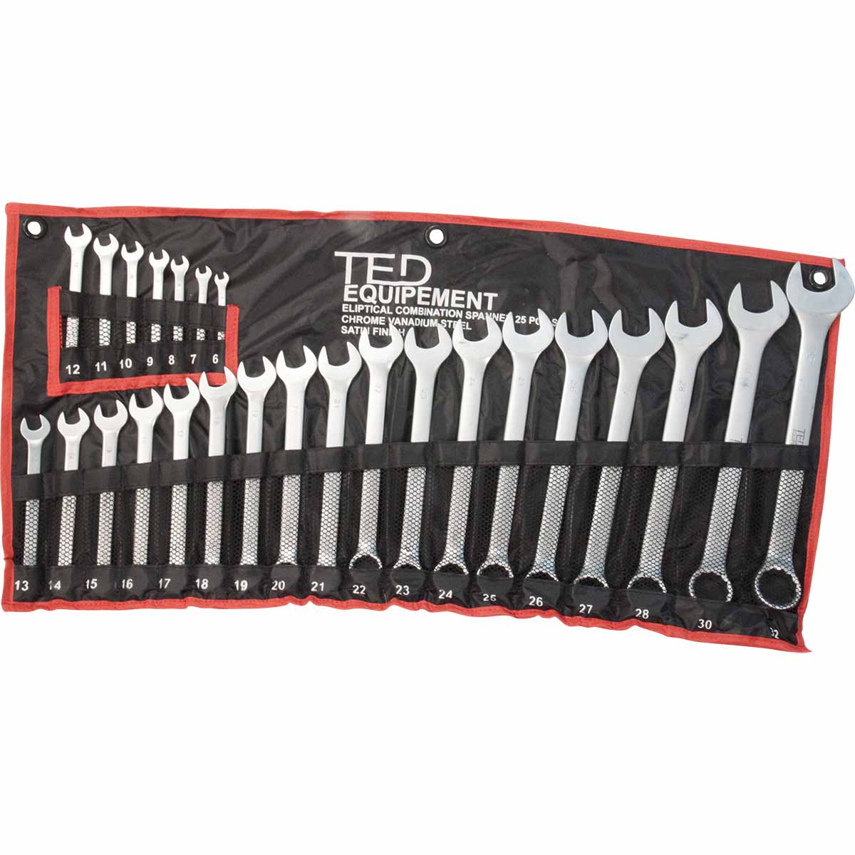 Jeu de 25 clefs mixtes TED - Ø6-32mm