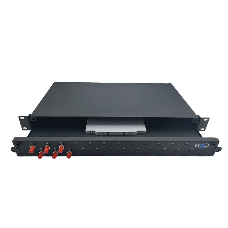 HSD v2 - Tiroir optique 24 ST Sx monomode équipé de 6T ST Sx