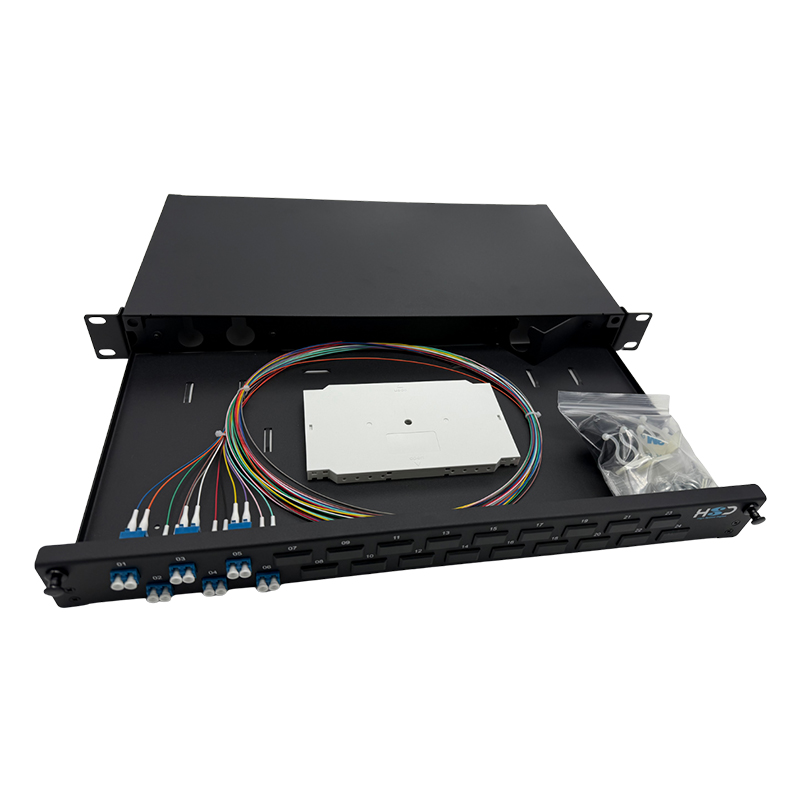 HSD v2 - Tiroir optique 24 LC Dx OS2 équipé de 6T LC Dx & 12P