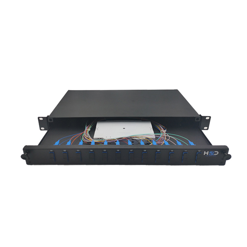 HSD v2 - Tiroir optique 12 SC Dx OS2 équipé de 12T SC Dx & 24P