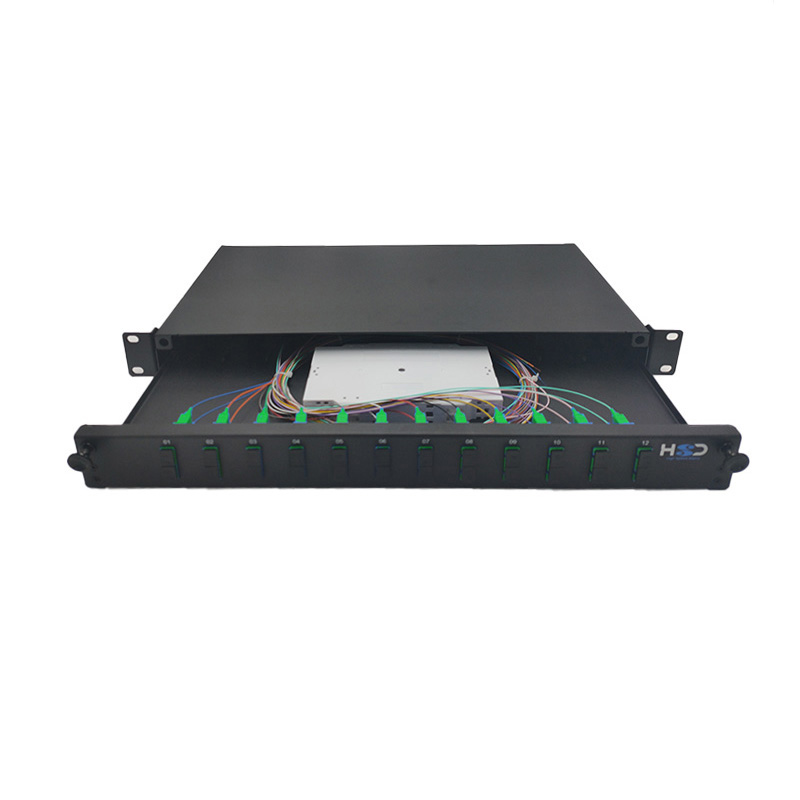 HSD v2 - Tiroir optique 24 SC Dx OS2 équipé de 12T SCAPC Dx & 24P