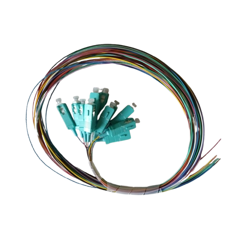 Pigtail SC multimode OM3 - 1.5m - lot de 12 couleurs