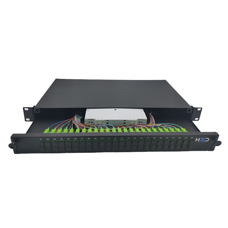 HSD v2 - Tiroir optique 24 SC Dx OS2 équipé de 24T SCAPC Dx & 48P