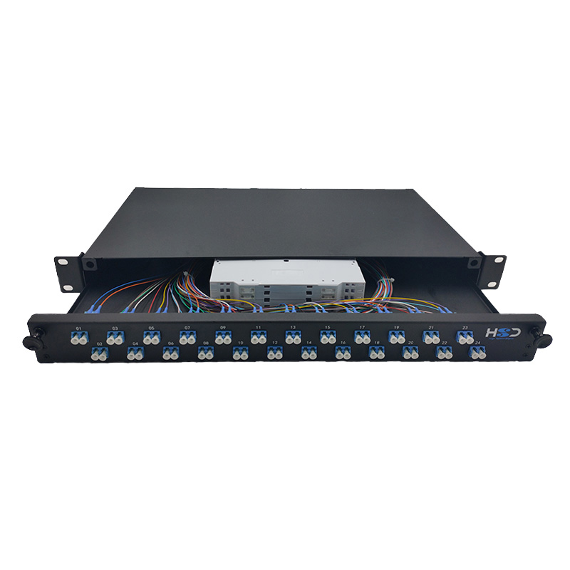 HSD v2 - Tiroir optique 24 LC Dx OS2 équipé de 24T LC Dx & 48P