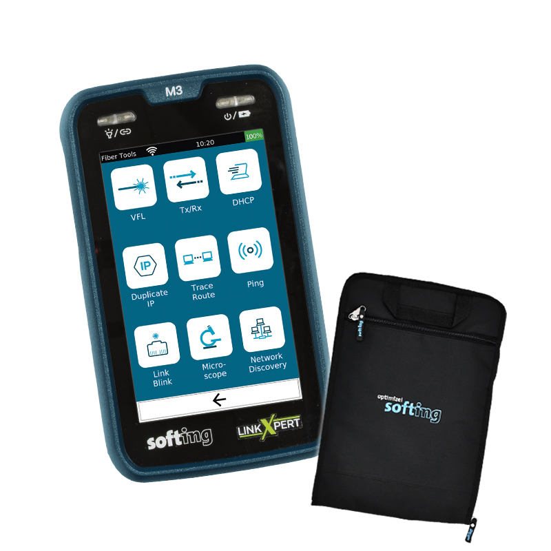 SOFTING - LinkXpert M3 Testeur Câbles Ethernet + KIT installation