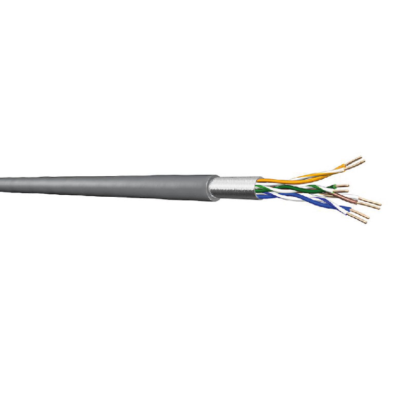 DRAKA - Câble mono Cat5e F/UTP 4 paires LSHF gris 500m EOL => 3050469