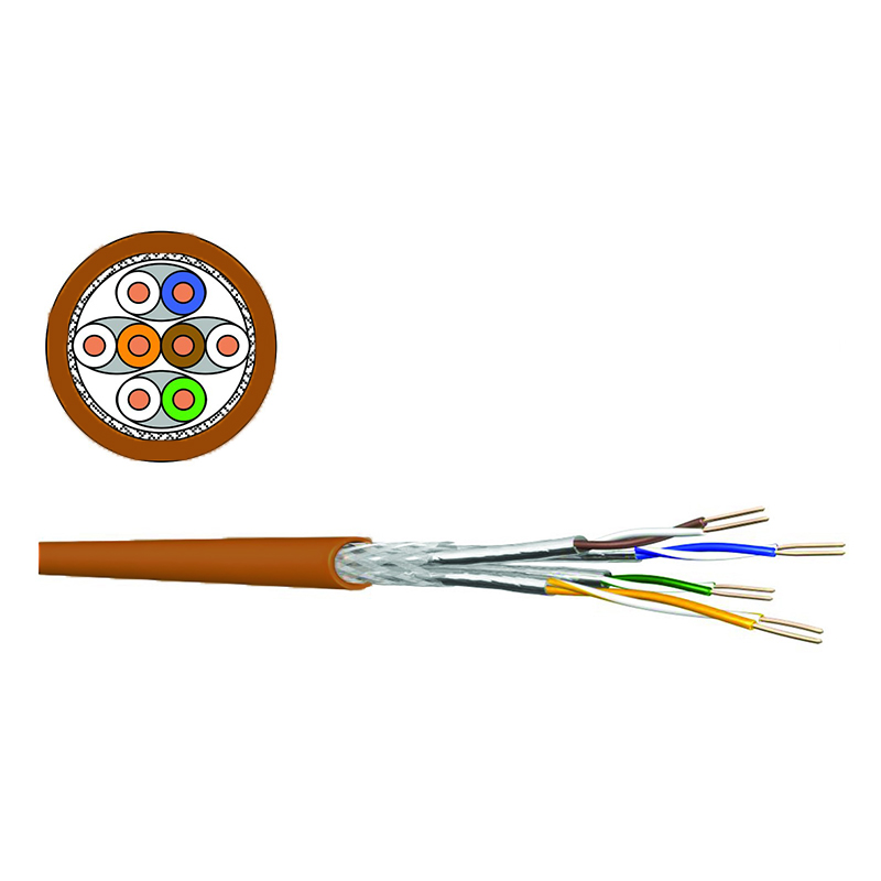 DRAKA - Câble monobrin - Cat7 S/FTP - 4 paires LSHF - 500m