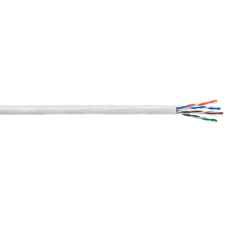 UPTEC - Câble monobrin - Cat6 U/UTP - 4 paires LSOH blanc - 305m