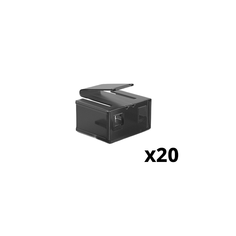 Bloqueurs de port RJ45 (sans clé) - Pack de 20 - Noir