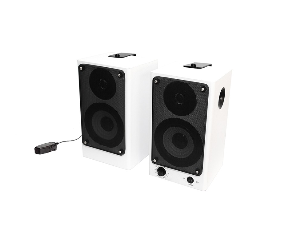 Enceintes 2x40W RMS avec télécommande filaire