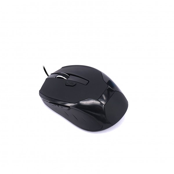 UPTEC - Souris optique filaire noire - 1600dpi - USB - 5 boutons -EOL