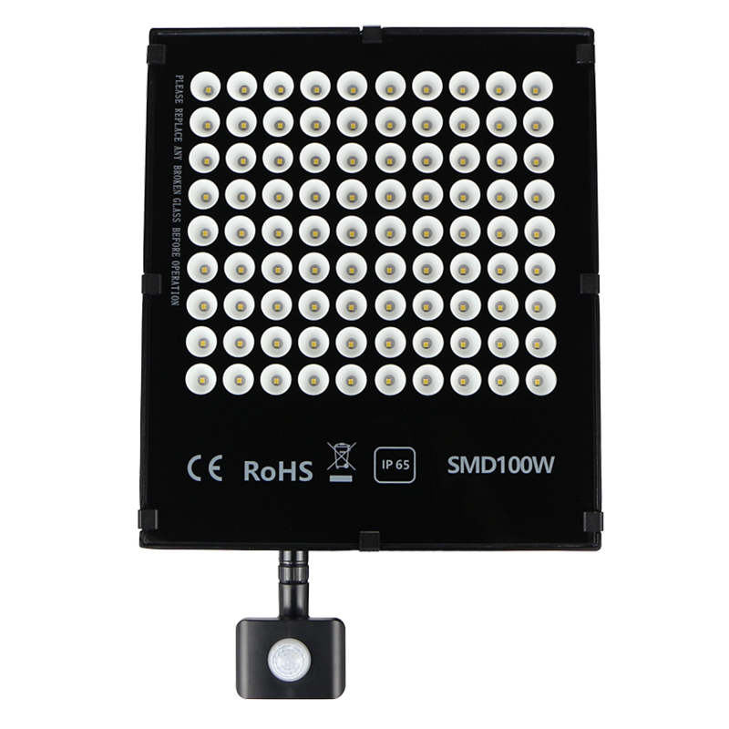 Projecteur LED PROLAMP® extra plat "HAWAI" 100W - 6000°K - Noir