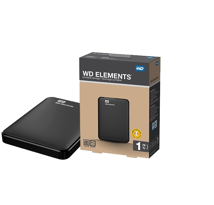 Disque dur externe 1to - 2.5 wd elements portable noir Western