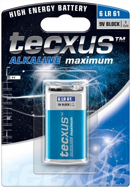 Pile alcaline 9v 6LR61 - PP 3 - pack de 1