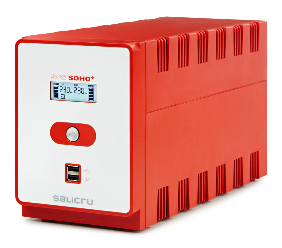 SALICRU - SPS1200 SOHO+ - Onduleur Tour 1200VA 720W 4*Schuko LCD+USB