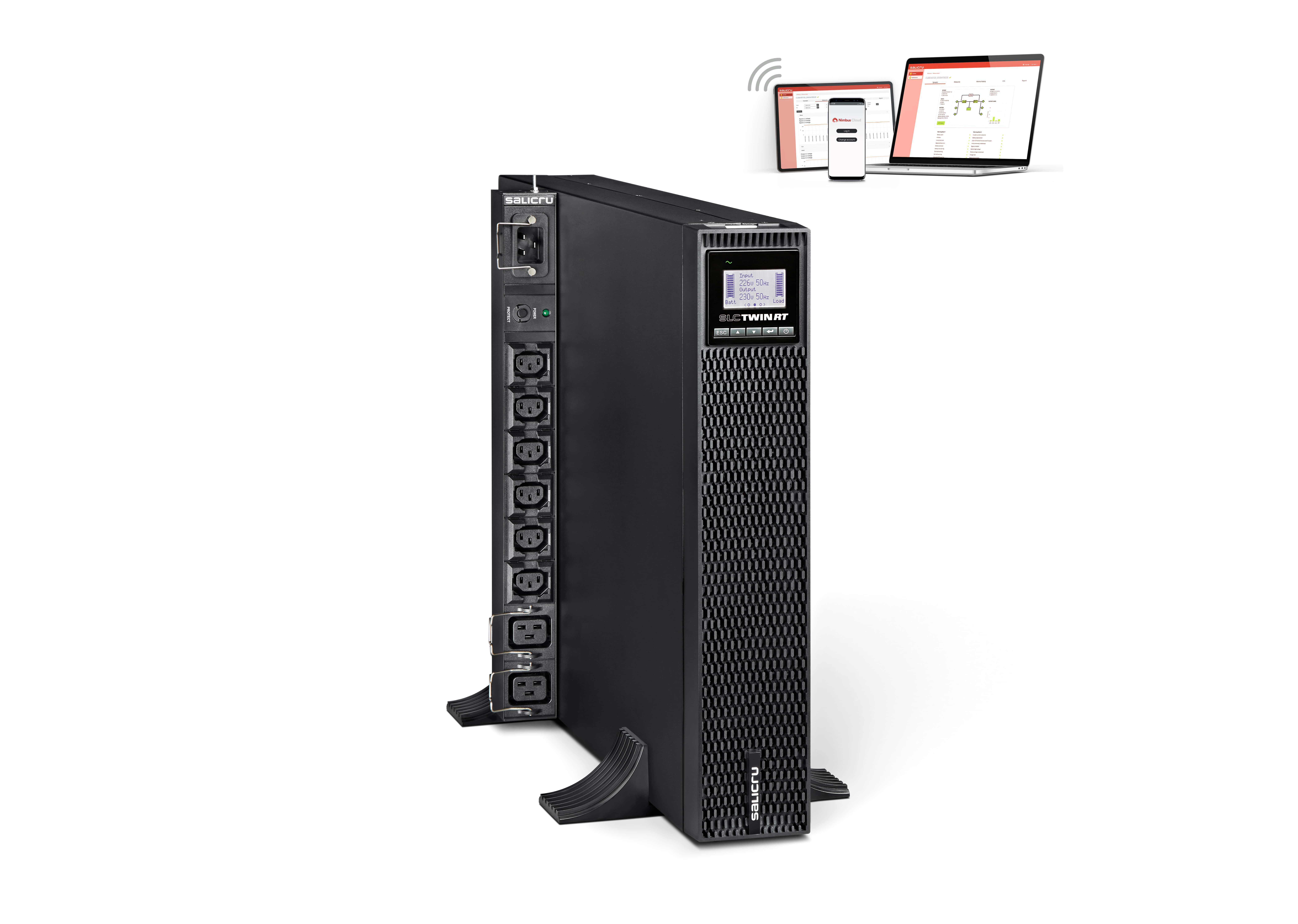 SALICRU-SLC8000TWIN RT3-Onduleur Tour/Rack5U 8000VA 8000W bornier+PDU