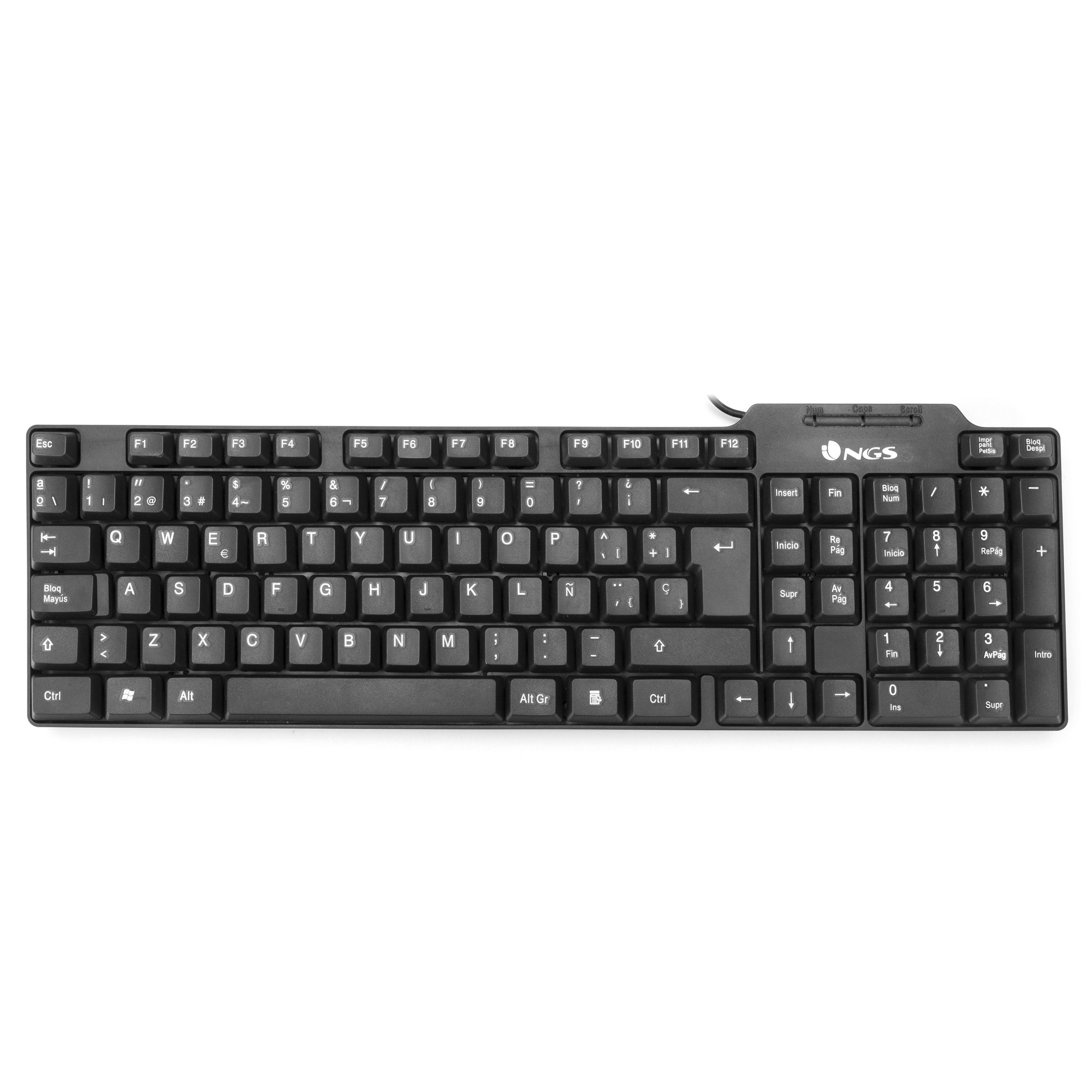 NGS - Clavier standard 104 touches - filaire USB 1.4m - FUNKYV3FRENCH