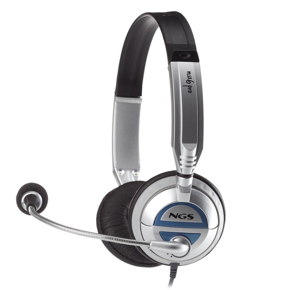 Micro casque - 2 x Jack 3.5mm - matelassé - NGS