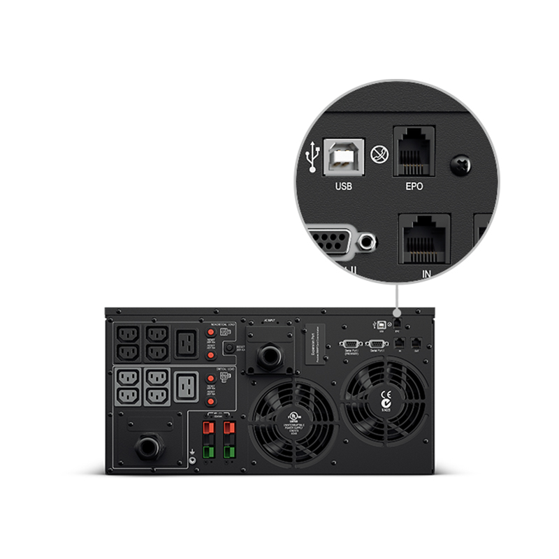 NITRAM - Onduleur 5U 6000VA 4500W - IECx10 +bornier - EP6000LCDRTXL5U