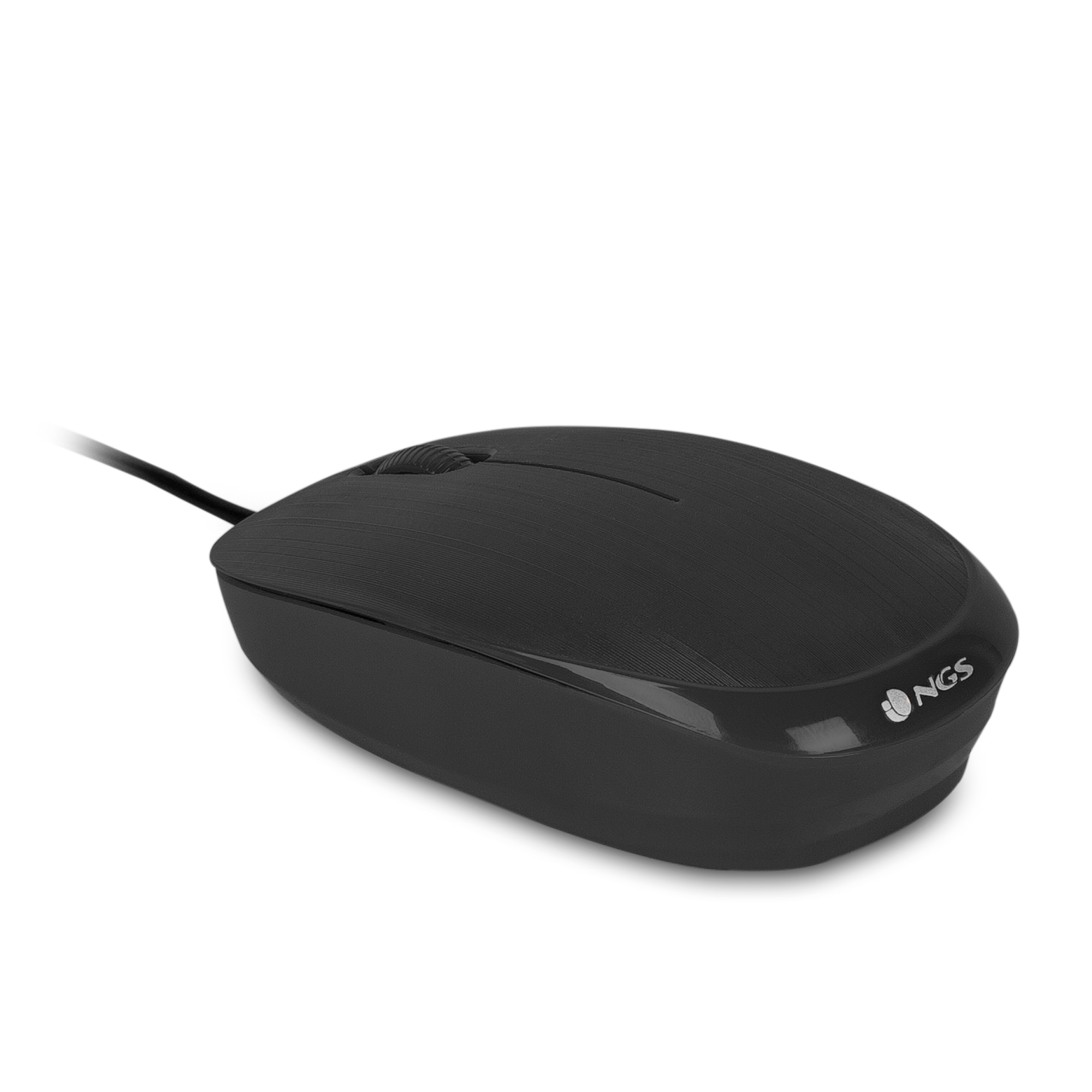 NGS - Souris optique filaire noire - 1000dpi - USB - 3 boutons - EOL
