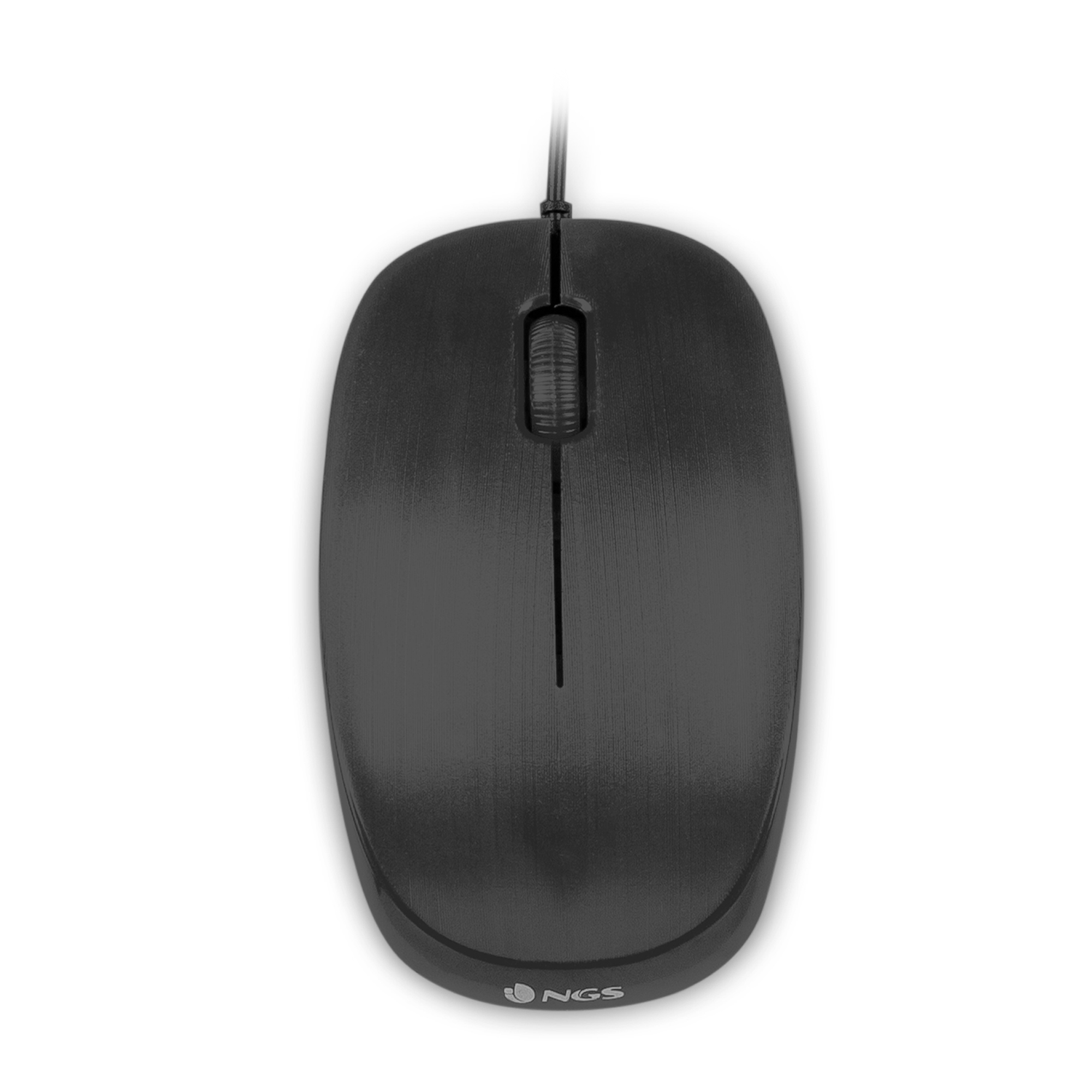 NGS - Souris optique filaire noire - 1000dpi - USB - 3 boutons - EOL