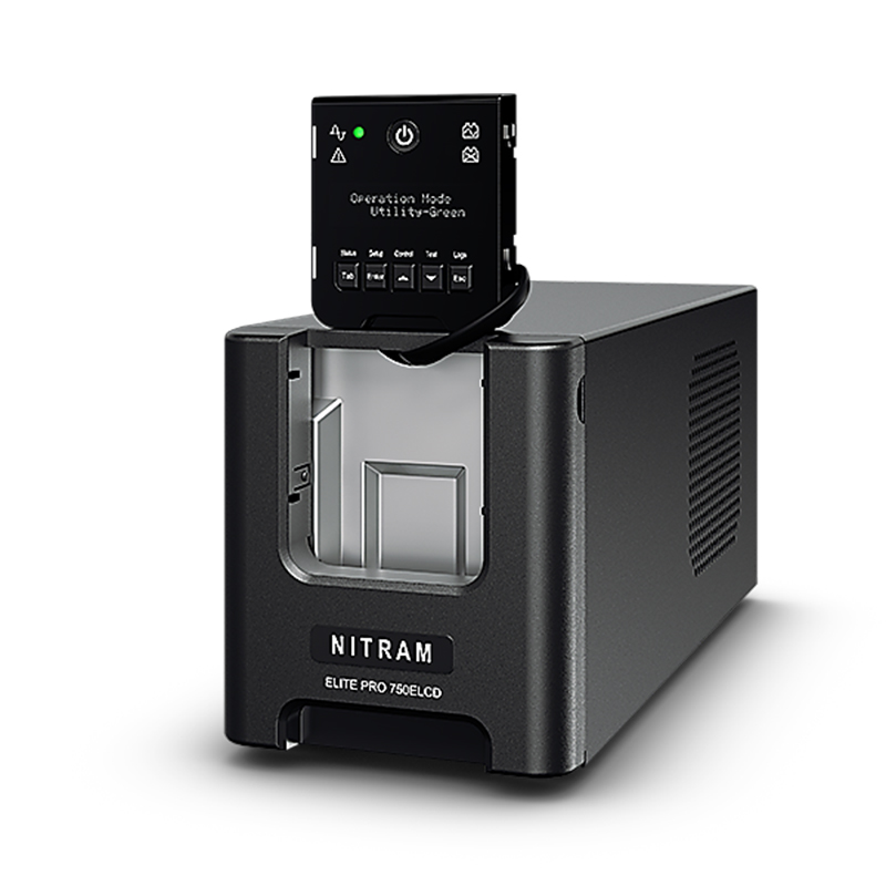 NITRAM - Onduleur Tour écran 750VA 675W - C13x6 - ElitePro750ELCD
