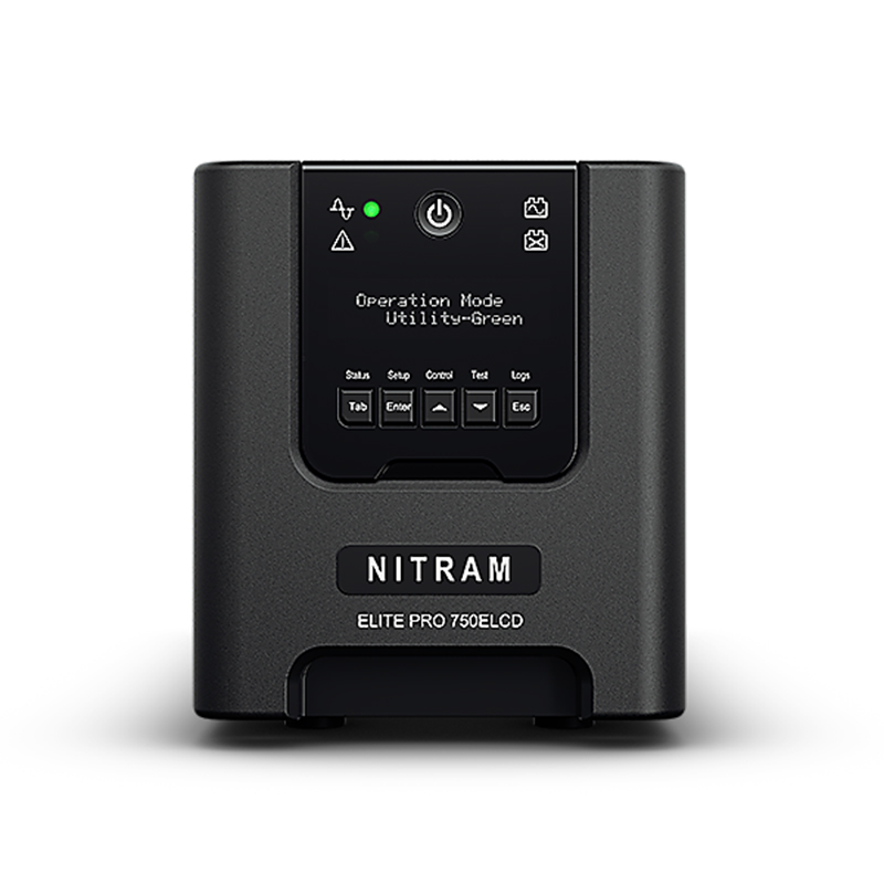 NITRAM - Onduleur Tour écran 750VA 675W - C13x6 - ElitePro750ELCD