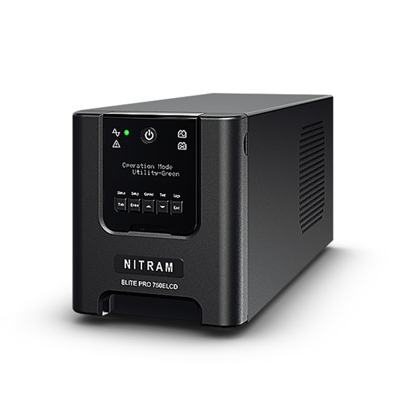 NITRAM - Onduleur Tour écran 750VA 675W - C13x6 - ElitePro750ELCD