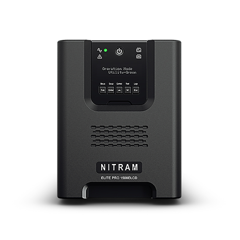NITRAM - Onduleur Tour écran 1500VA 1350W - C13x8 - ElitePro1500ELCD
