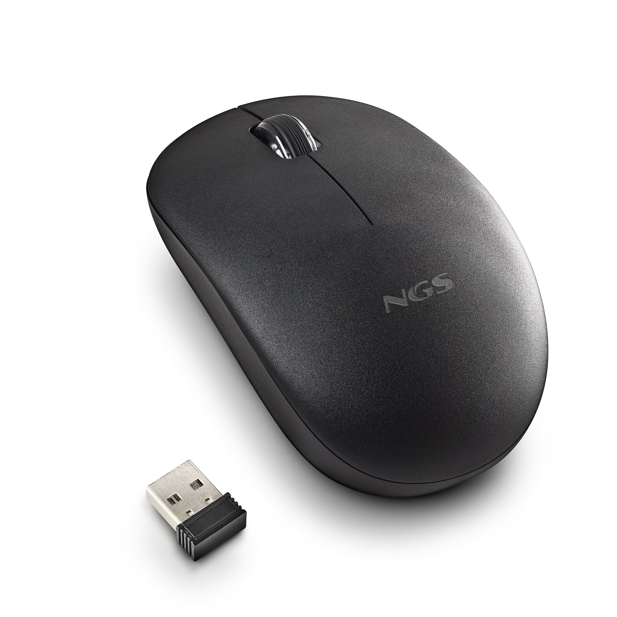 NGS - Souris 2 bout+mol sans-fil (2.4GHz) 1000dpi - FOGPROBLACK