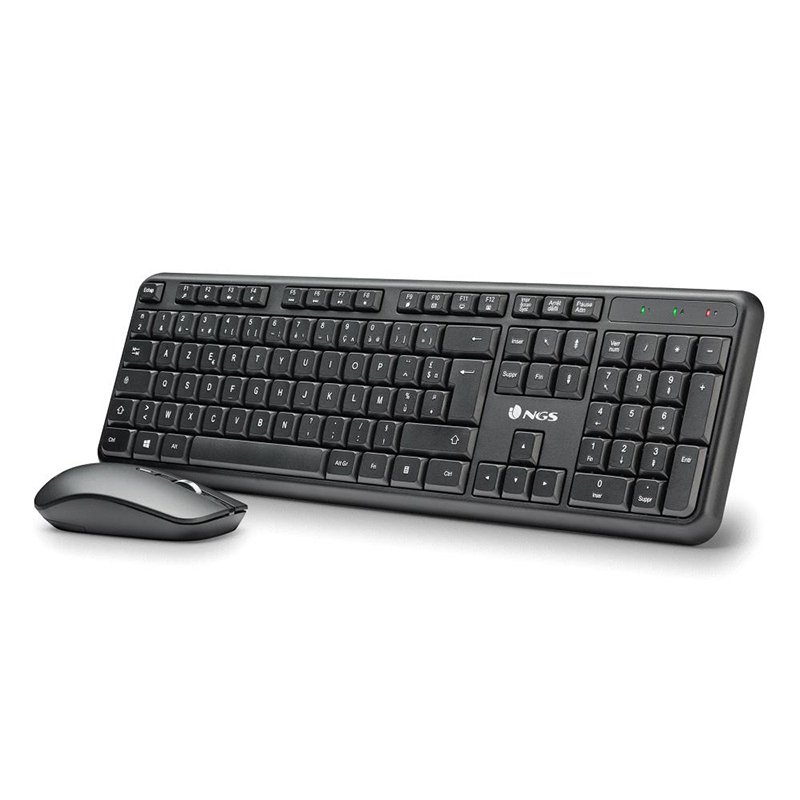 NGS - Kit clavier et souris sans fil - Noir - SERENITY KIT