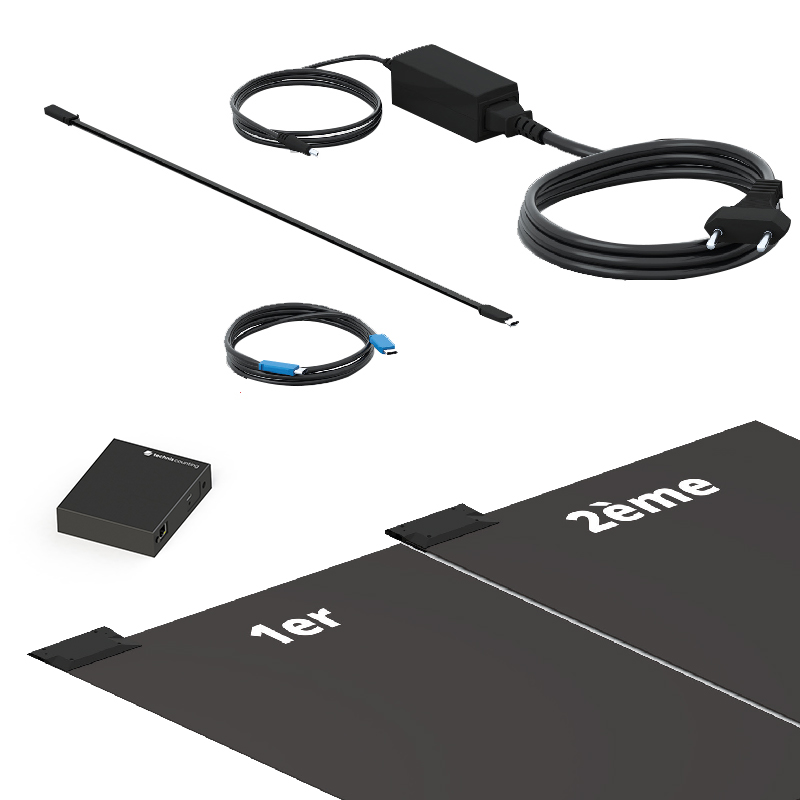 KIT de base avec 2 tapis connectés de comptage de flux de personnes