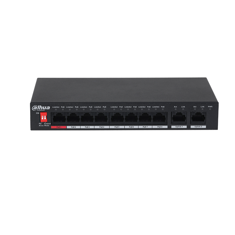DAHUA - PFS3010-8ET-96 - Switch 8 ports PoE 96w + 2 ports Eth EOL