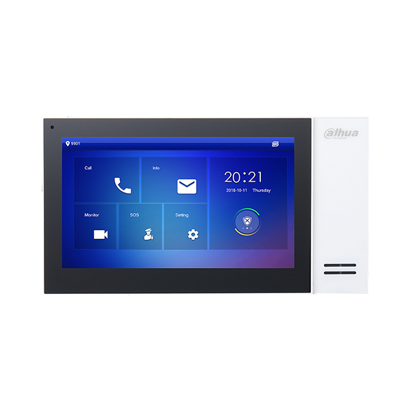 DAHUA - VTH2421FW-P - Moniteur IP 7" tactile PoE SD - blanc