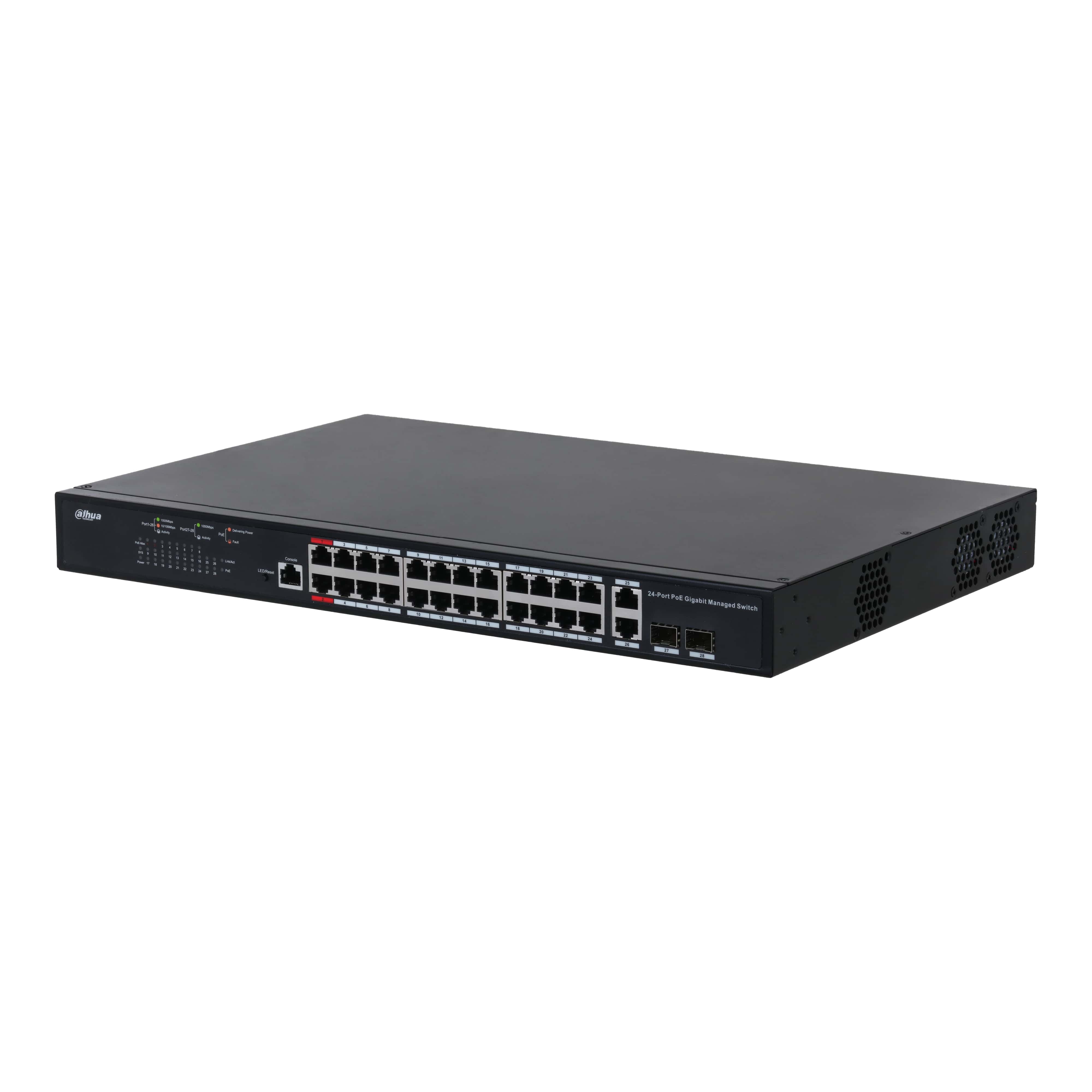 DAHUA-PFS4226-24GT-370-Switch-26 Gbit/s 24P PoE-10/100/1000 Mbps 420W