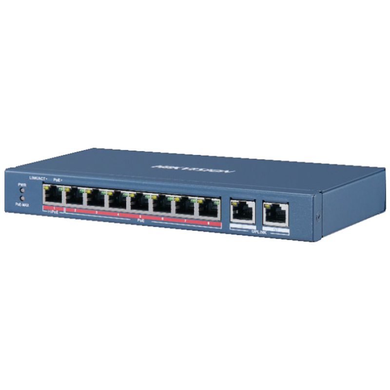 HIKVISION - DS-3E0310HP - Switch 8 ports PoE 110w 10/100