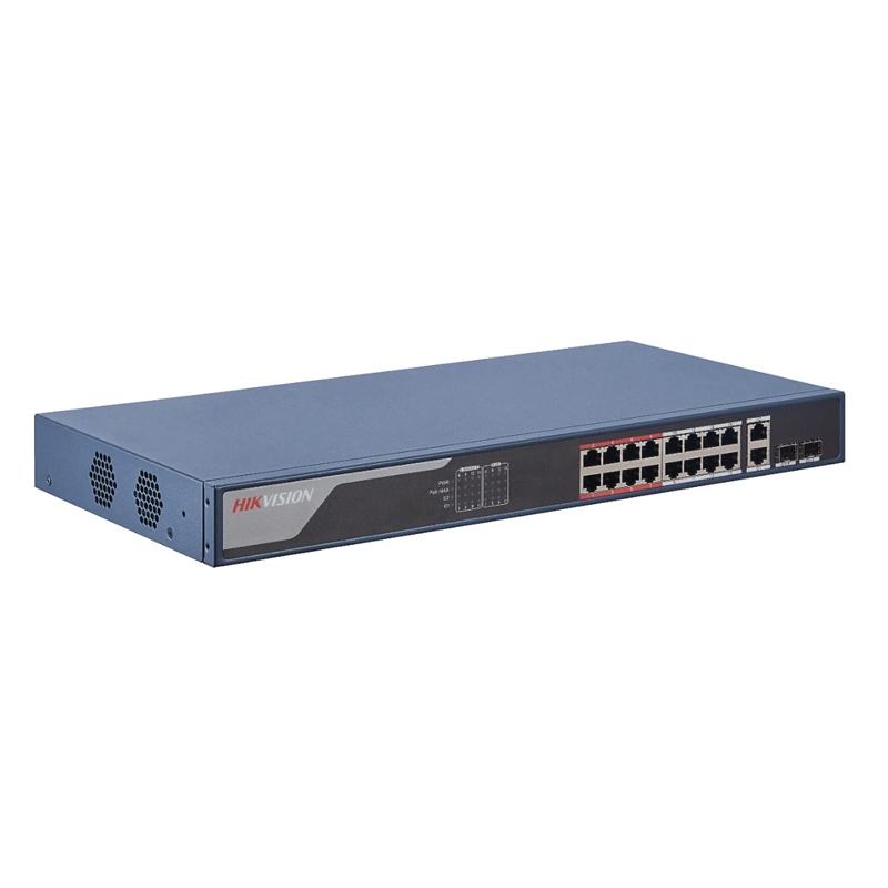 HIKVISION - DS-3E1318P-EI - Switch 16 ports PoE 230w 10/100