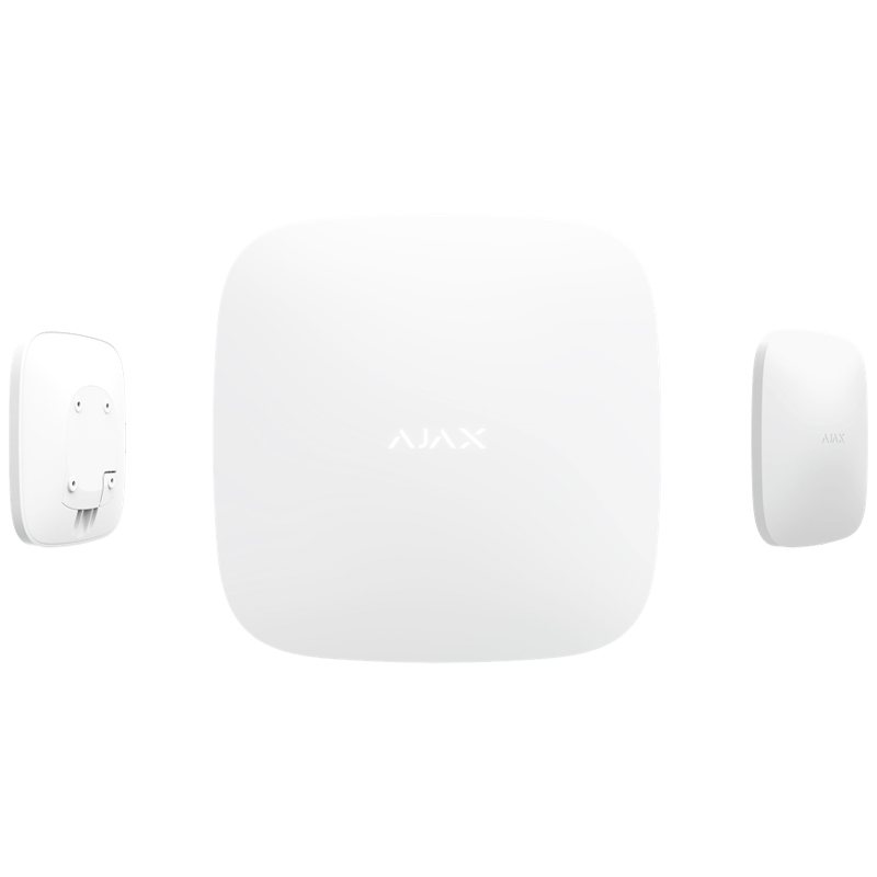 AJAX - Hub avec modules GSM et Ethernet - Blanc