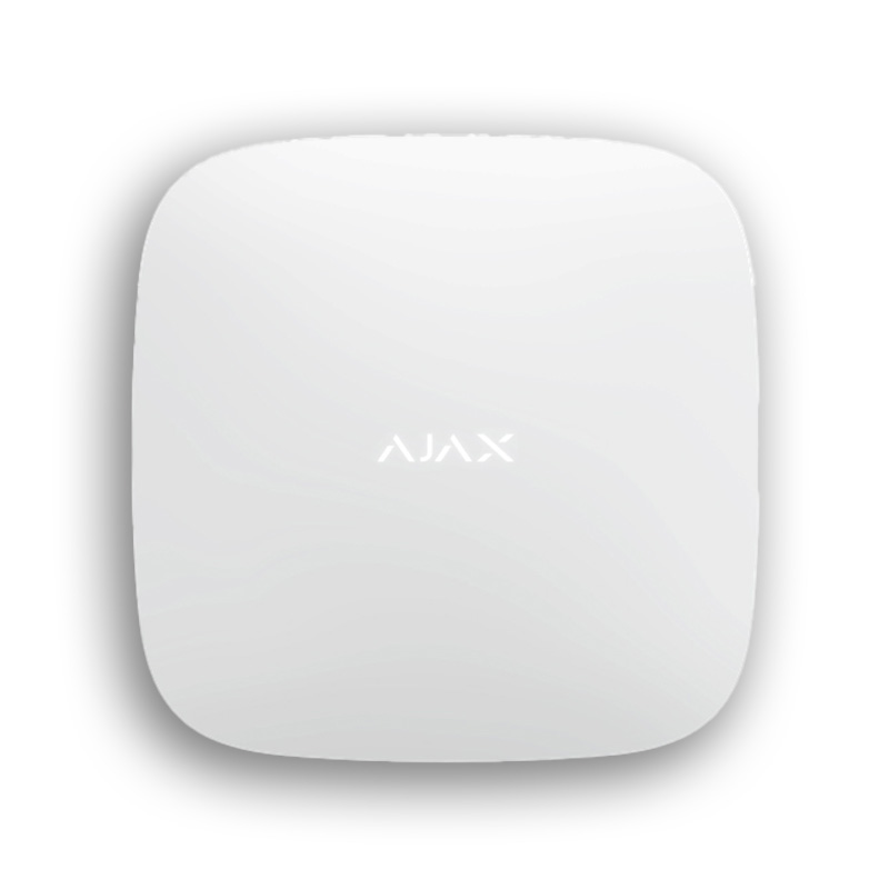 AJAX -Panneau contrôle sécurité avec intég. détect. levée doute Blanc