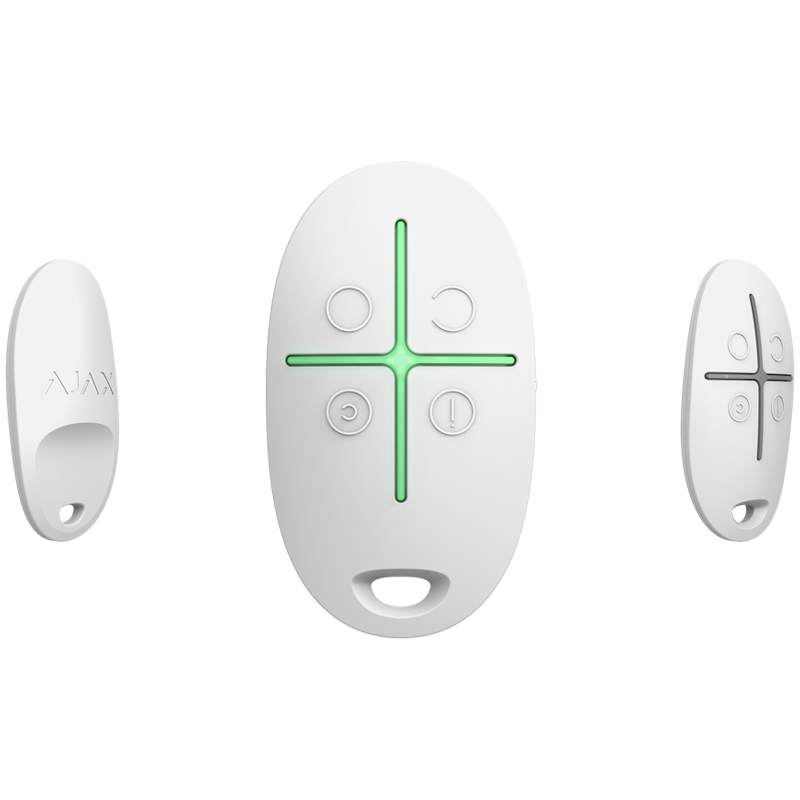 AJAX - SPACECONTROL - Télécommande de poche - 4 boutons - Blanc