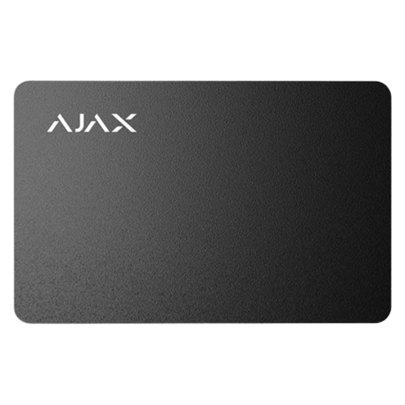 AJAX - Lot de 10 cartes - Noir - pour clavier KeypadPlus