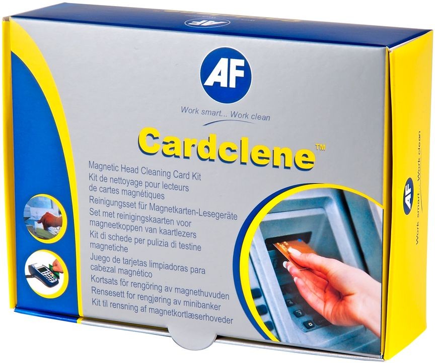 AF - Cardclene Kit, Cartes de nettoyage x20, avec vaporisateur 70ml