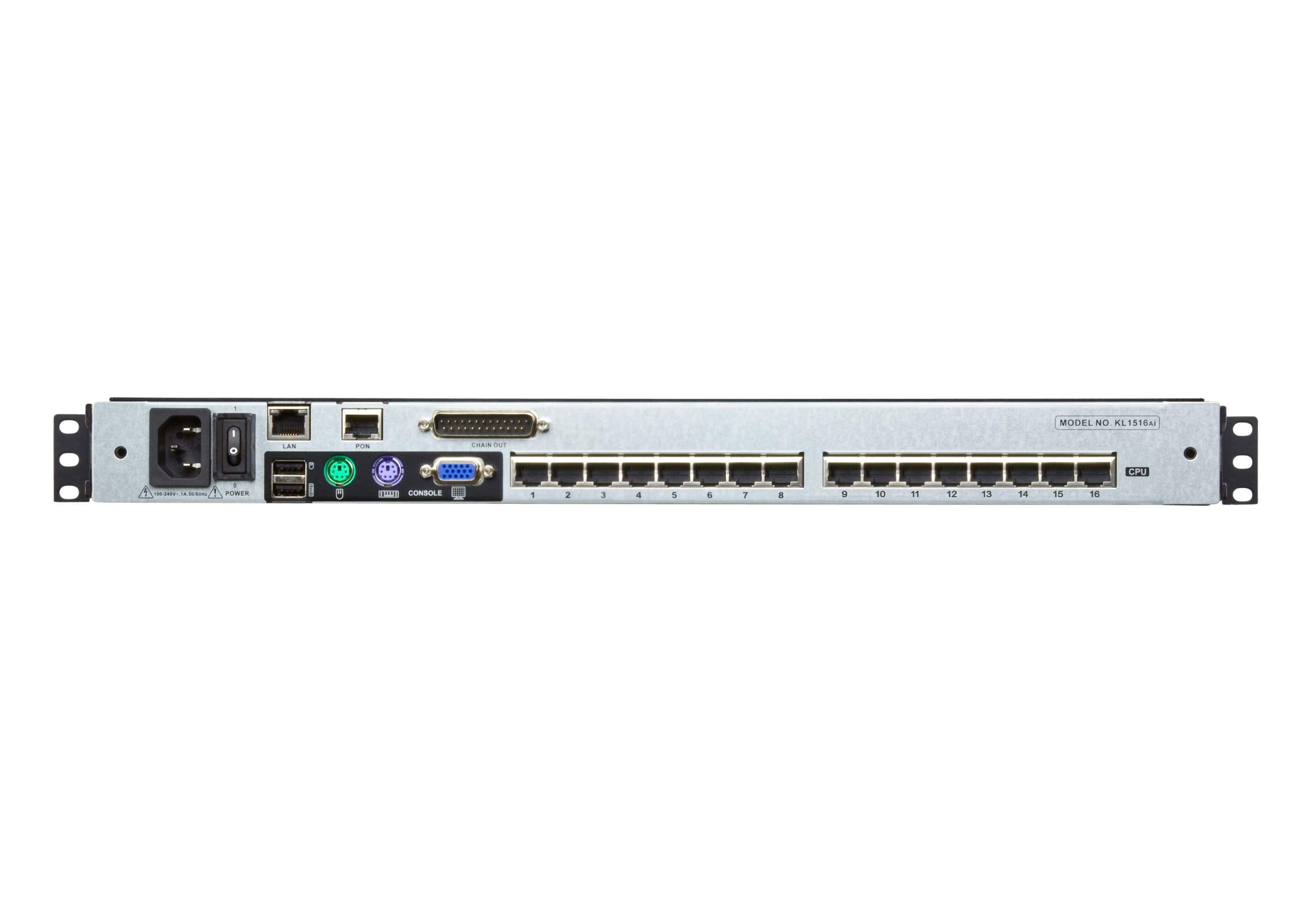 ATEN - KL1516AI - Commutateur KVM LCD 16 ports Cat5 sur IP L/D