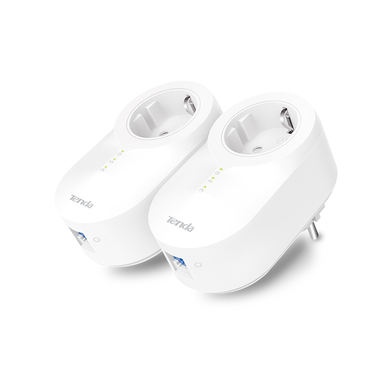 TENDA - PH6 - Kit 2 CPL 1 port Gigabit avec prise - NPR