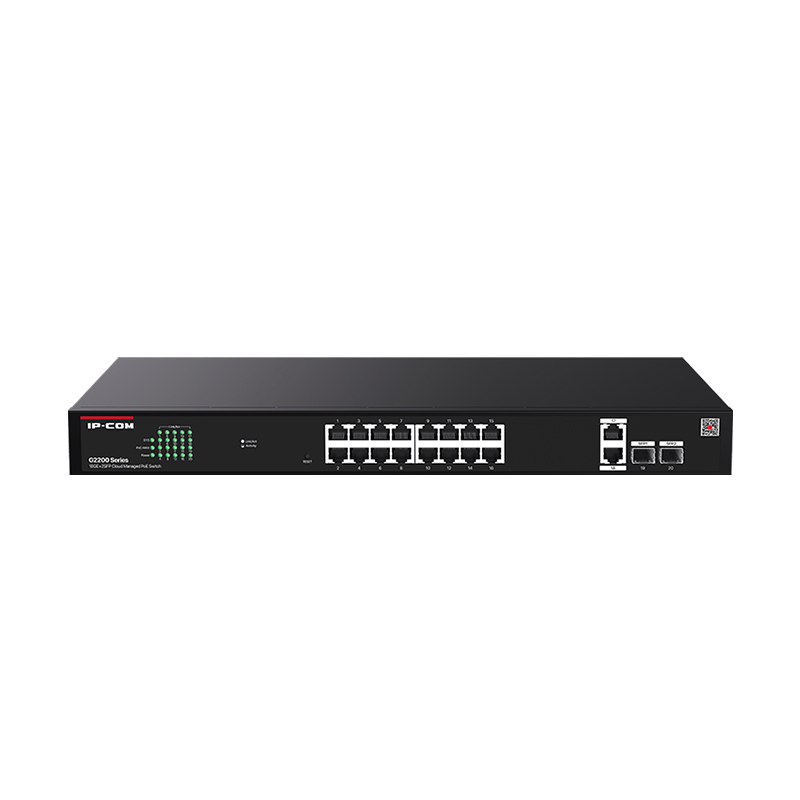 IP-COM - G2220P-16-250W - Switch 16 ports Gigabits PoE + 2P SFP